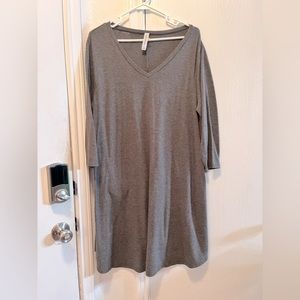 Grey Midi Dress